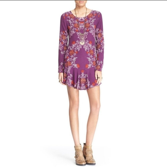 Free People Smooth Talker Purple Open Back Dress - Picture 5 of 12